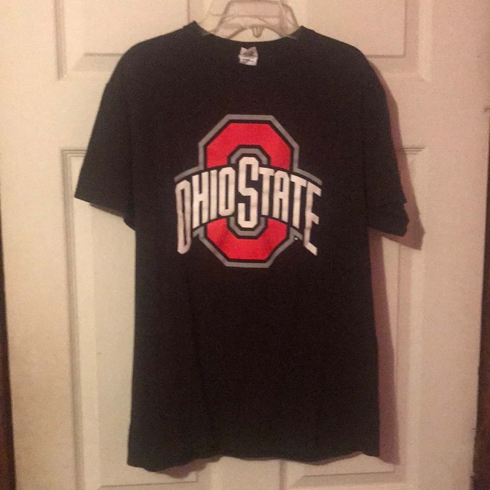 Ohio State Buckeyes Black Logo T-Shirt Mens Medium M